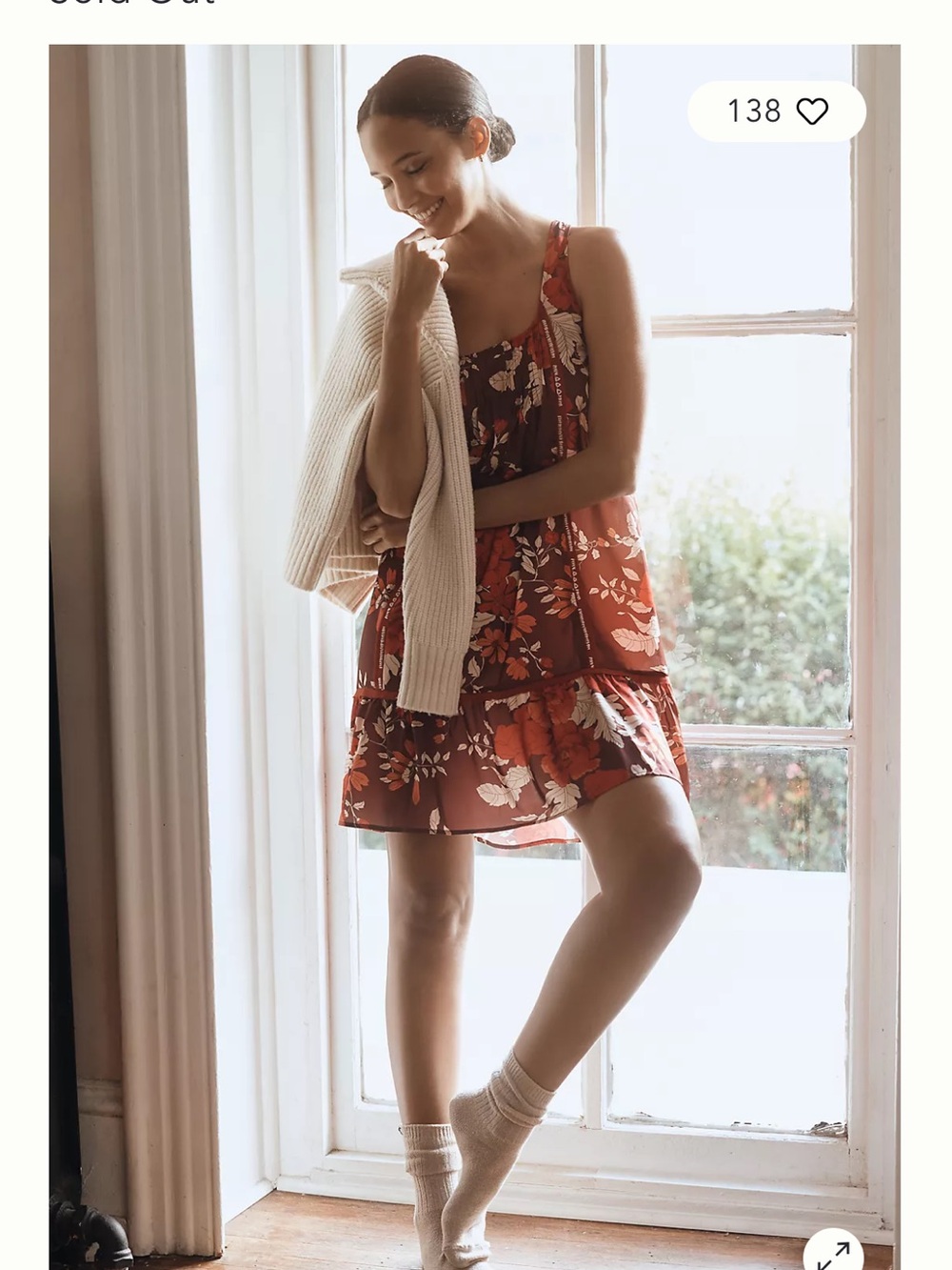 NWT Anthropologie size M Moonrise ruffled mini dress in wine